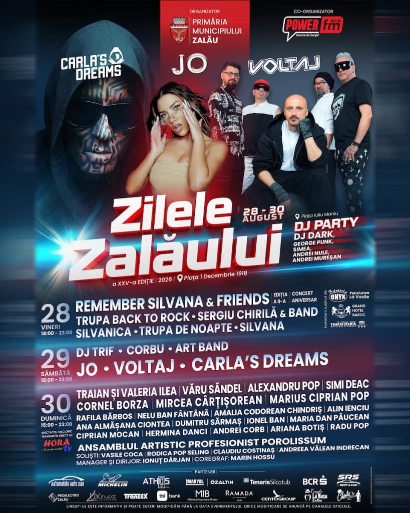 Afiș pentru Zilele Municipiului Zalău